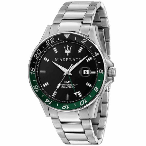 Ρολόι Ανδρικό Maserati R8853140005 Sfida, ασημί τόνος με μαύρο καντράν, μηχανισμός Ronda 515.24H quartz
