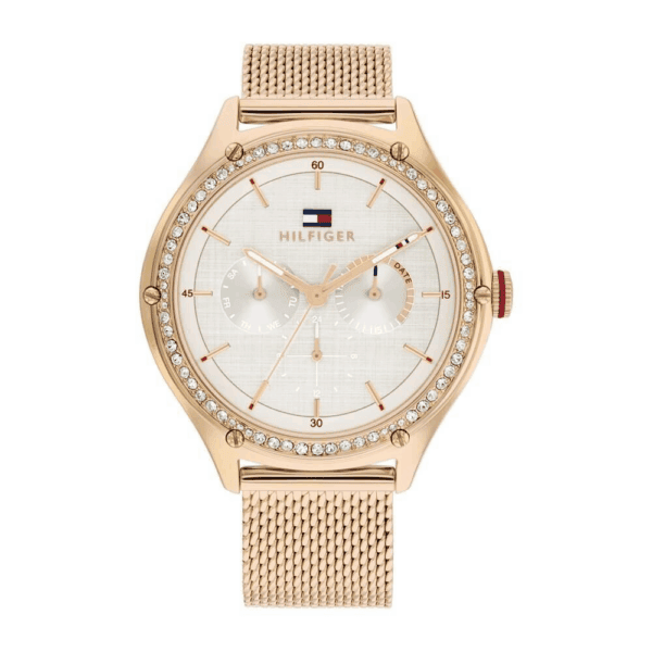 Ρολόι Tommy Hilfiger για γυναίκες 1782653 Lexi, απόχρωση Rose Gold με γκρι καντράν, μηχανισμός Epson VX3JE Quartz