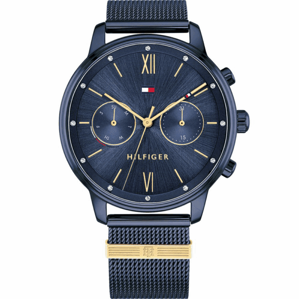 Ρολόι γυναικείο Tommy Hilfiger 1782305 Blake, μπλε με μπλε καντράν, μηχανισμός TMI VH64A Quartz