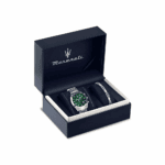 Ρολόι Maserati R8853151017 Attrazione με Πράσινο Σμαραγδένιο Καντράν και Ατσάλινο Βραχιόλι από Ανοξείδωτο Ατσάλι - Image 2