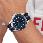 Ανδρικό ρολόι Tommy Hilfiger 1792011 Logan, ασημί τόνος με μπλε καντράν, μηχανισμός Miyota 2036 Quartz - Image 2