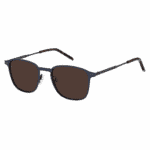 Γυαλιά ηλίου Tommy Hilfiger TH 1972/S-FLL-52 ανδρικά, ορθογώνια με συμπαγείς καφέ φακούς. - Image 3