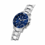 Ρολόι Maserati Ανδρικό R8873600002 Competizione, ασημί τόνος με μπλε καντράν, μηχανισμός Miyota Quartz - Image 3