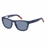 Γυαλιά ηλίου Tommy Hilfiger TJ 0002/S-FLL-54 Unisex, Ορθογώνια με Μπλε φακούς, Συμπαγή - Image 3
