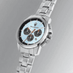 Ανδρικό Ρολόι Maserati R8873621044 Successo με Τιρκουάζ Καντράν και Ατσάλινο Βραχιόλι από Ανοξείδωτο Ατσάλι - Image 4