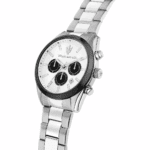 Ρολόι Maserati ATTRAZIONE R8853151004, Ασημί με Λευκό Καντράν, Μπρασελέ από Ατσάλι - Image 6